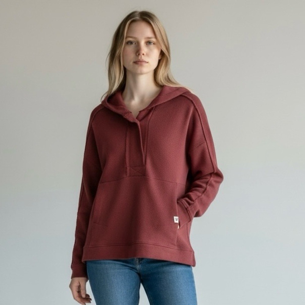 🌴 Liv Outdoor Casual Maroon Hoodie Sweatshirt